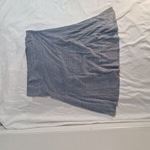 LuLaRoe Gray and Blue Knee-Length A-Line Skirt